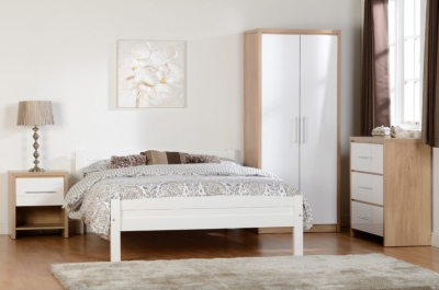 Image: 7130 - Seville Bedside Table - White